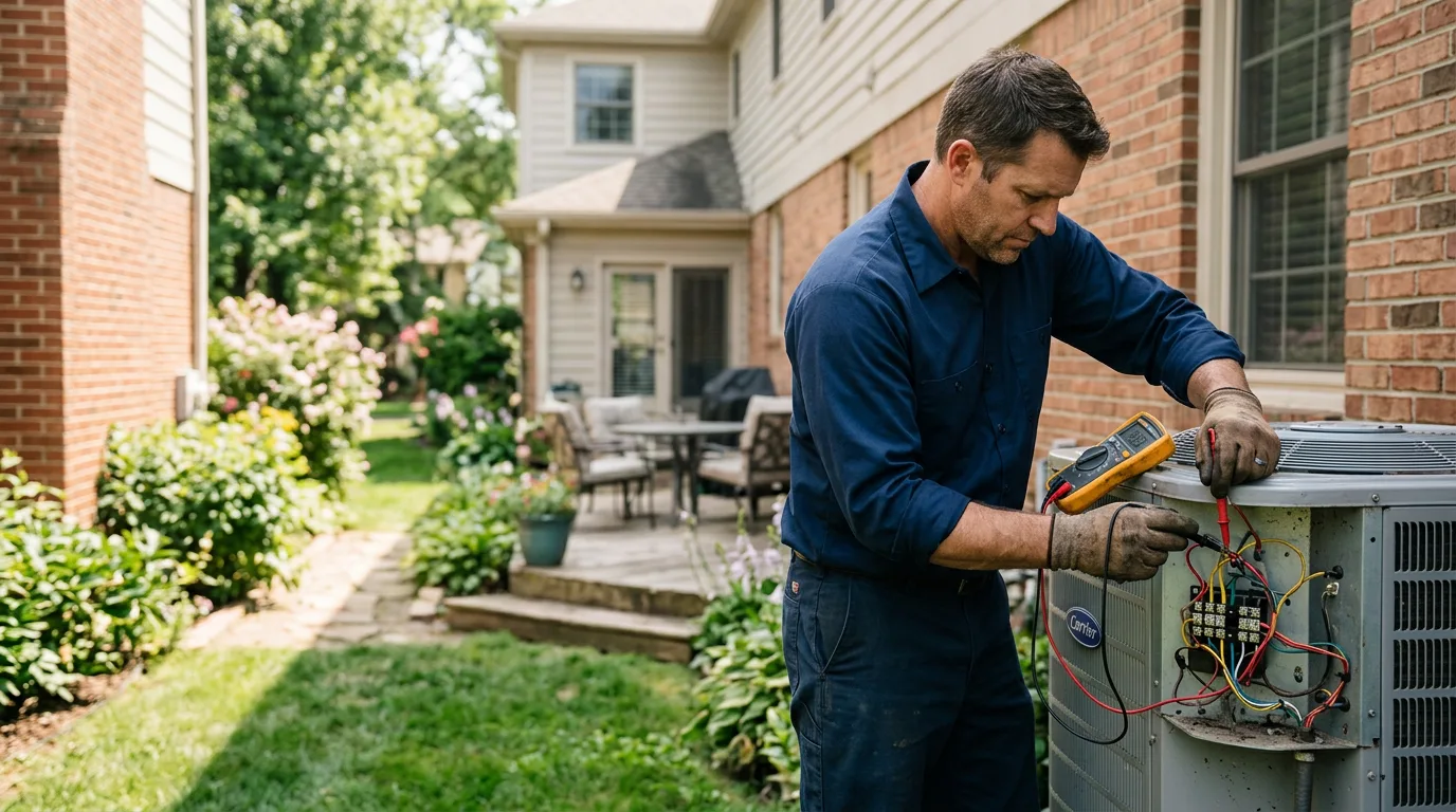 HVAC technician working near Reynolds, ND